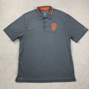 San Francisco Giants Nike Dri-Fit Mens L Authentic Collection Golf Polo Shirt